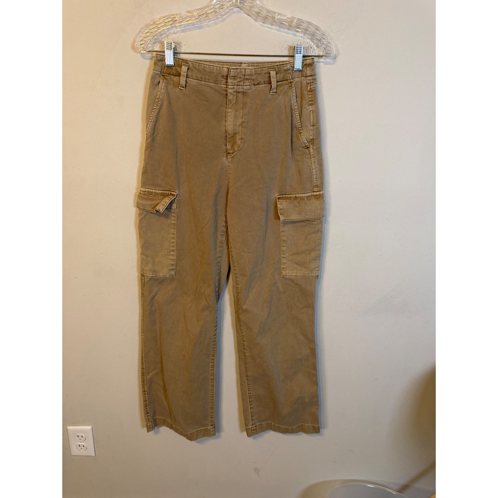 Gap Women Loose Khaki Cargo Pants Mojave Tan Size 0
